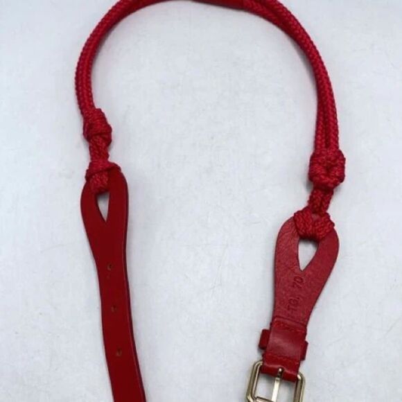 RED VALENTINO red/gold leather belt main image 4